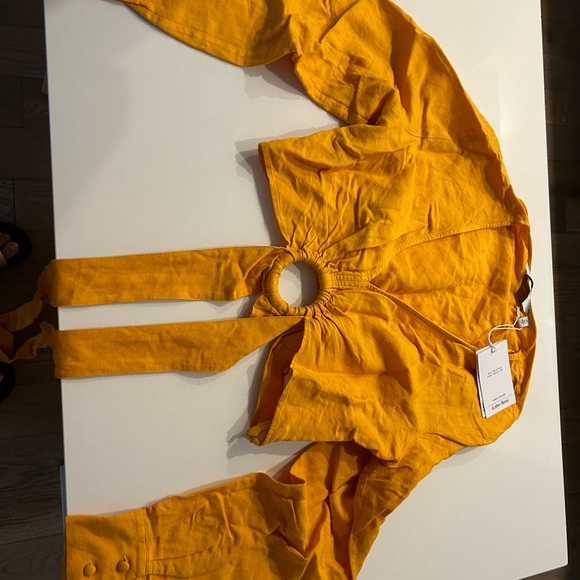 Never worn And Other Stories yellow crop top - Picture 3 of 3
